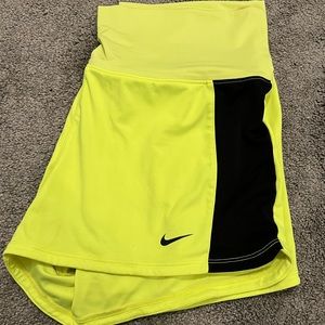 Nike Dri-fit shorts neon yellow